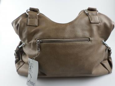Sehr schöne Damen Handtasche in Dunkelbeige